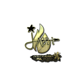 Sticker | jabbi (Gold) | Antwerp 2022