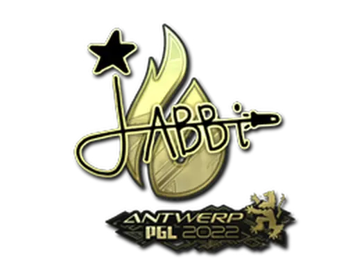 Sticker | jabbi (Gold) | Antwerp 2022