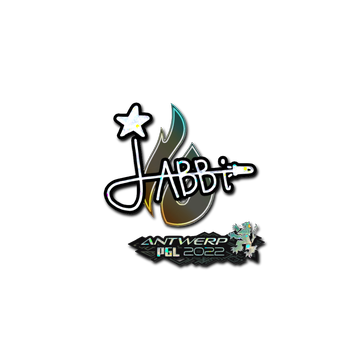 Sticker | jabbi (Glitter) | Antwerp 2022
