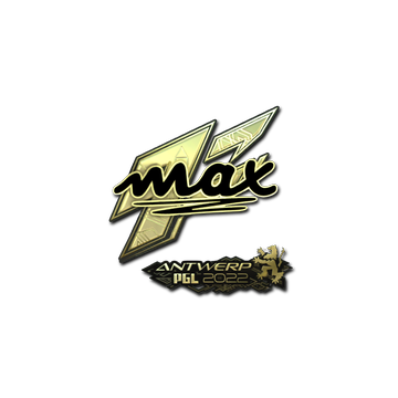 Sticker | max (Gold) | Antwerp 2022