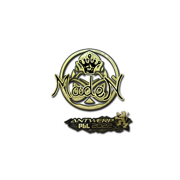 Sticker | maden (Gold) | Antwerp 2022