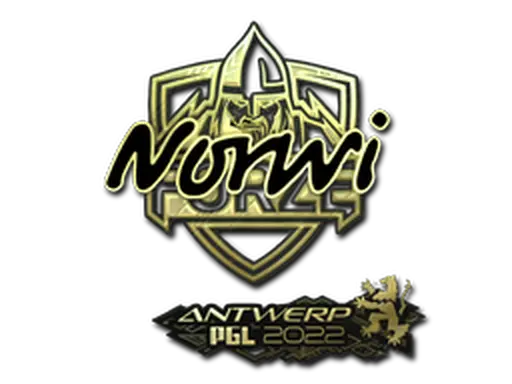 Sticker | Norwi (Gold) | Antwerp 2022
