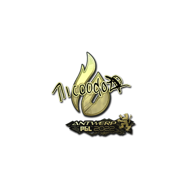 Sticker | nicoodoz (Gold) | Antwerp 2022