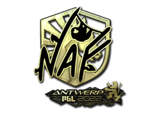 Sticker | NAF (Gold) | Antwerp 2022