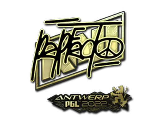 Sticker | Perfecto (Gold) | Antwerp 2022