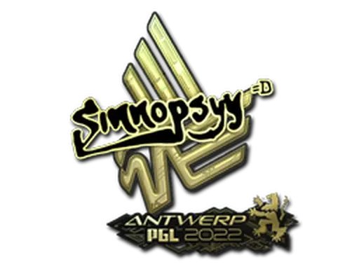 Sticker | sinnopsyy (Gold) | Antwerp 2022