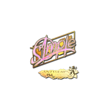 Sticker | s1mple (Holo) | Antwerp 2022