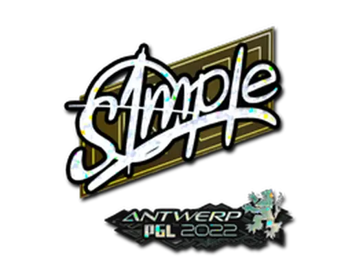 Sticker | s1mple (Glitter) | Antwerp 2022