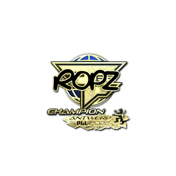 Sticker | ropz (Gold, Champion) | Antwerp 2022