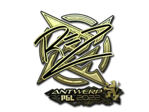 Sticker | REZ (Gold) | Antwerp 2022