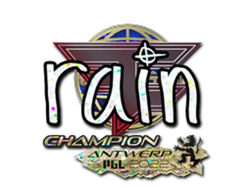 Sticker | rain (Glitter, Champion) | Antwerp 2022