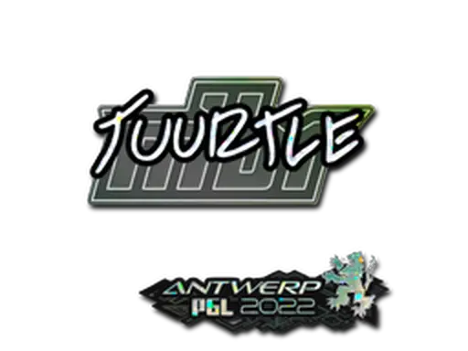 Sticker | Tuurtle (Glitter) | Antwerp 2022