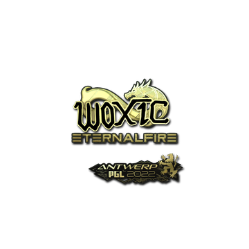 Sticker | woxic (Gold) | Antwerp 2022
