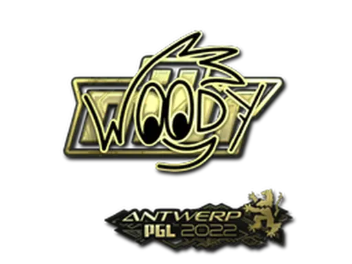 Sticker | WOOD7 (Gold) | Antwerp 2022