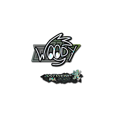 Sticker | WOOD7 (Glitter) | Antwerp 2022