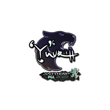 Sticker | yuurih (Glitter) | Antwerp 2022