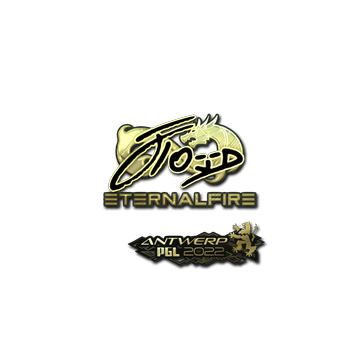 Sticker | xfl0ud (Gold) | Antwerp 2022