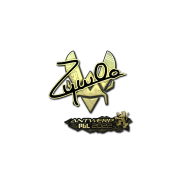 Sticker | ZywOo (Gold) | Antwerp 2022