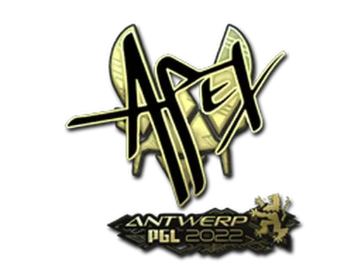 Sticker | apEX (Gold) | Antwerp 2022