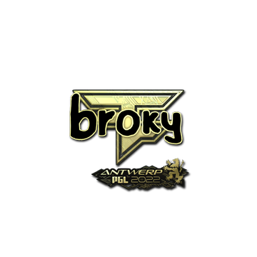 Sticker | broky (Gold) | Antwerp 2022
