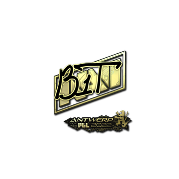 Sticker | b1t (Gold) | Antwerp 2022