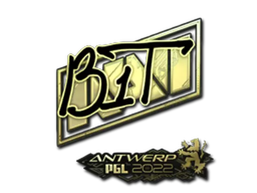 Sticker | b1t (Gold) | Antwerp 2022