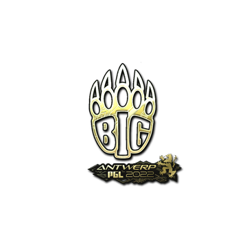 Sticker | BIG (Gold) | Antwerp 2022