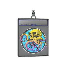Sticker Slab | Sunset Ocean Tentaskull image