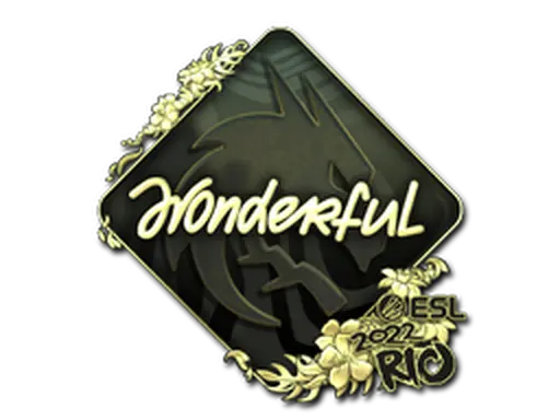 Sticker | w0nderful (Gold) | Rio 2022