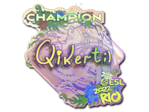 Sticker | qikert (Holo, Champion) | Rio 2022