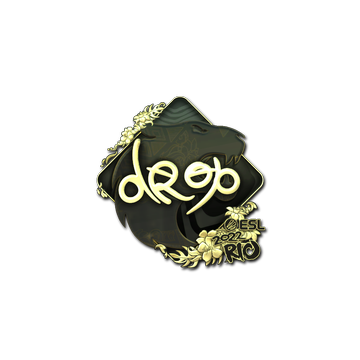 Sticker | drop (Gold) | Rio 2022