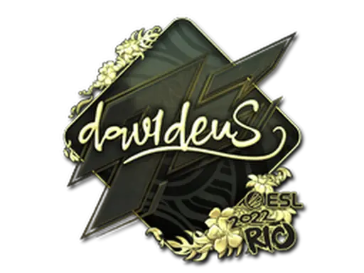 Sticker | dav1deuS (Gold) | Rio 2022