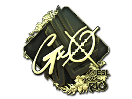 Sticker | gxx- (Gold) | Rio 2022