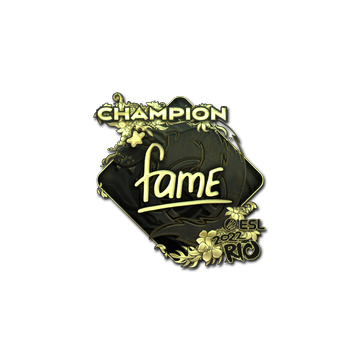 Sticker | fame (Gold, Champion) | Rio 2022