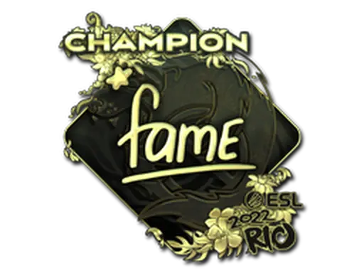 Sticker | fame (Gold, Champion) | Rio 2022