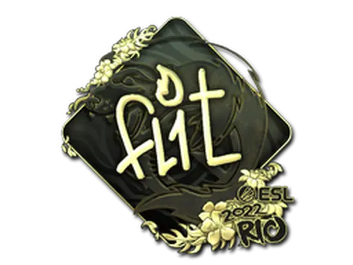 Sticker | FL1T (Gold) | Rio 2022