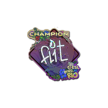 Sticker | FL1T (Glitter, Champion) | Rio 2022