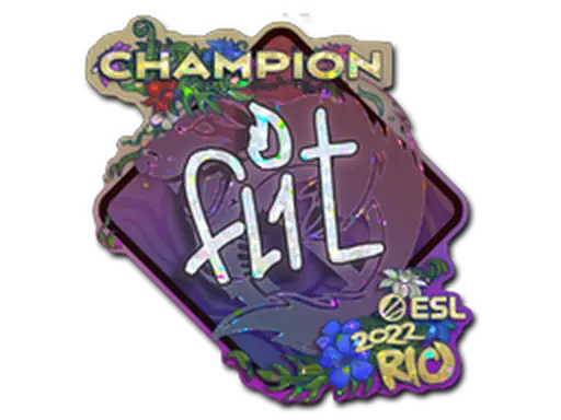 Sticker | FL1T (Glitter, Champion) | Rio 2022