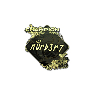 Sticker | n0rb3r7 (Gold, Champion) | Rio 2022