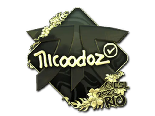 Sticker | nicoodoz (Gold) | Rio 2022