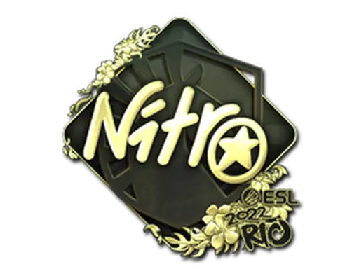 Sticker | nitr0 (Gold) | Rio 2022