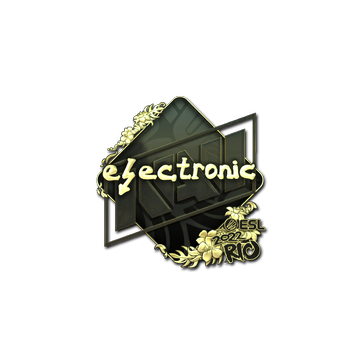 Sticker | electronic (Gold) | Rio 2022