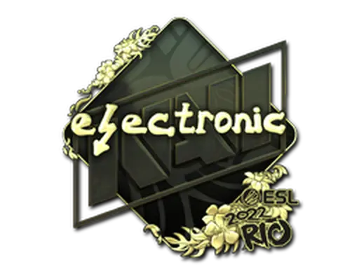 Sticker | electronic (Gold) | Rio 2022