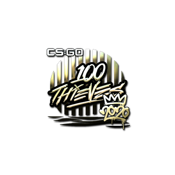 Sticker | 100 Thieves (Gold) | 2020 RMR