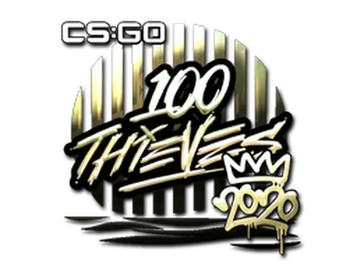 Sticker | 100 Thieves (Gold) | 2020 RMR