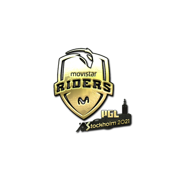 Sticker | Movistar Riders (Gold) | Stockholm 2021