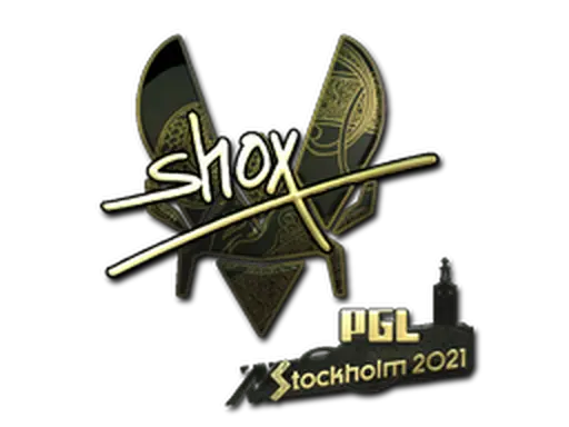Sticker | shox (Gold) | Stockholm 2021