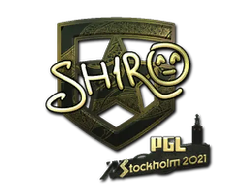 Sticker | sh1ro (Gold) | Stockholm 2021
