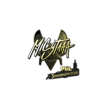 Sticker | misutaaa (Gold) | Stockholm 2021