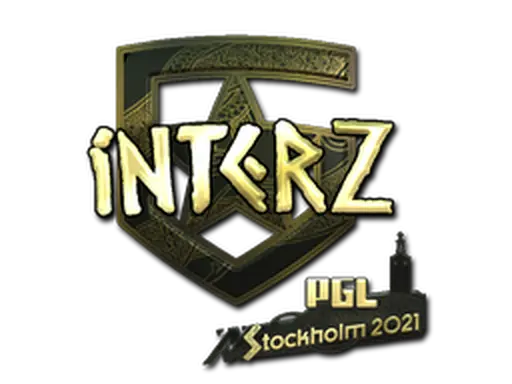 Sticker | interz (Gold) | Stockholm 2021